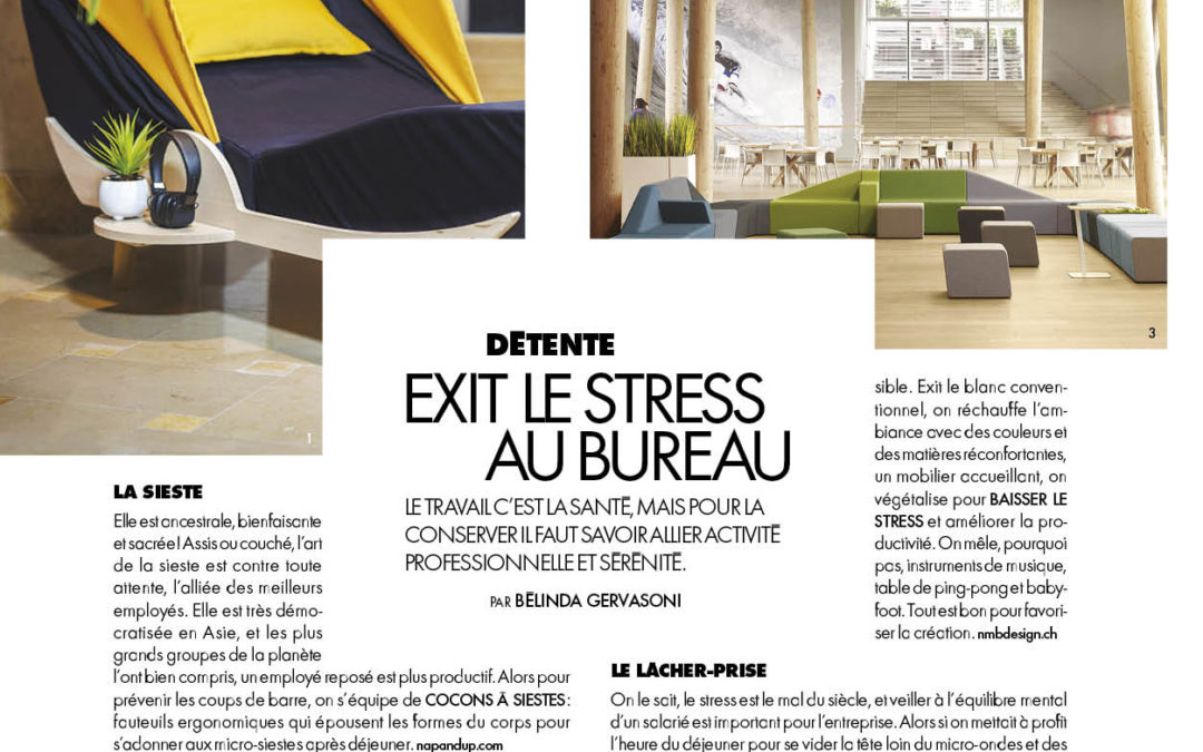 Elle Suisse cite Oxyga pour trouver un équilibre entre vie privée et vie professionnelle